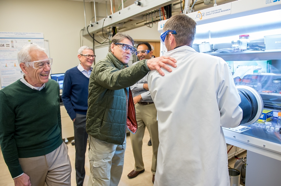 Secretary of Energy Rick Perry ANL visit